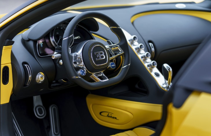 Интерьер купе Bugatti Chiron