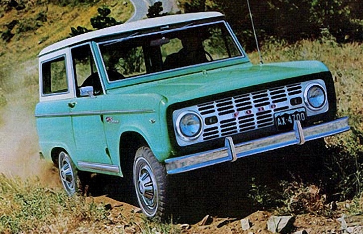 Внедорожник Ford Bronco первого поколения, 1966–1973