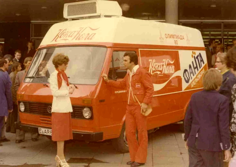 Фургон компании «Кока-Кола» на Московской олимпиаде 1980 года