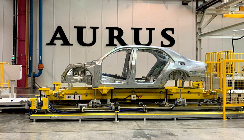 Производство седанов Aurus Senat организовано на заводе компании «Соллерс» в Елабуге (Татарстан)