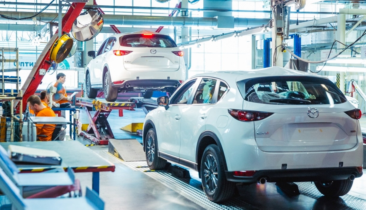 Завод «Мазда-Соллерс» начал работу в 2012 году, здесь собирали кроссоверы Mazda CX-5 и CX-9, а также седаны Mazda 6 для российского рынка
