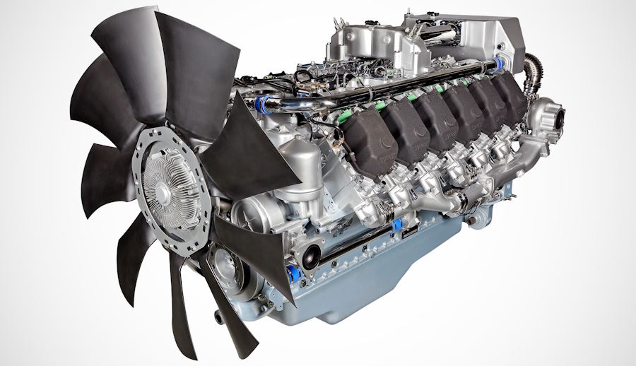 Российский завод представил мотор V12 мощностью более 1000 л. с.