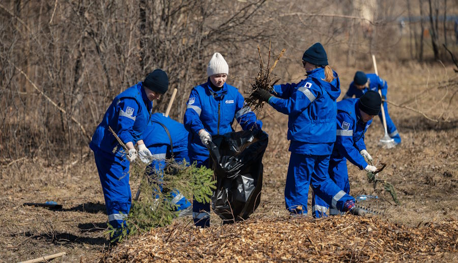 Волонтеры «Газпромнефть-СМ» привели в порядок природный парк в Омске