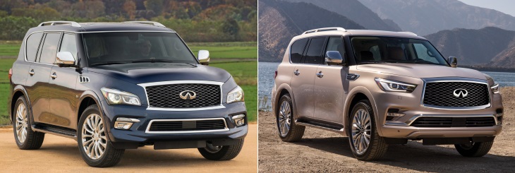 Слева — автомобиль 2014 года, справа — модель 2018 года