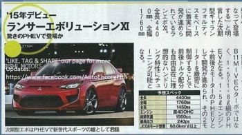 В сеть попали сведения о вероятном наследнике Mitsubishi Lancer Evolution