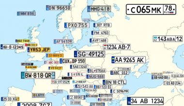 Автомобильные номера в разных странах Европы
