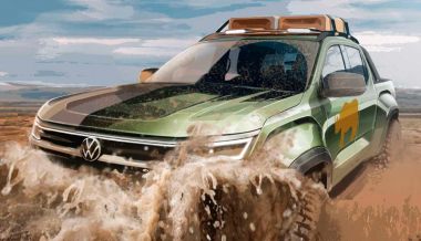 Компания Volkswagen раскрыла внешность нового пикапа Amarok