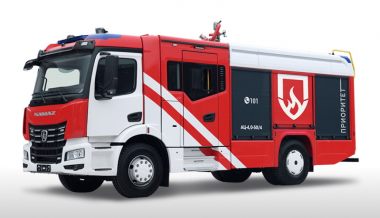 На базе КамАЗа нового поколения впервые сделали пожарный автомобиль