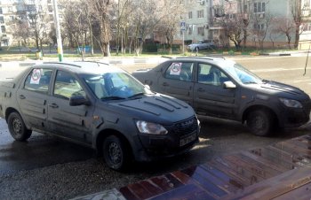 Российский седан Datsun снова замечен на улицах
