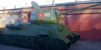 Житель Таганрога выставил на продажу «танк», созданный на базе «Жигулей»