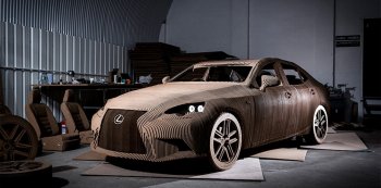 Компания Lexus сделала автомобиль из картона