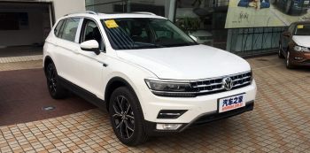 Удлинённый Volkswagen Tiguan показали в Китае