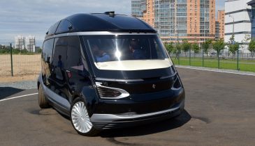 Модернизированный беспилотный электробус КамАЗ показали в Казани